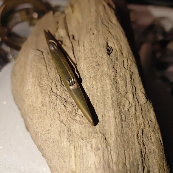 Antique Micro Mosaic Floral Bar Brooch Pin Gold Tone Italy Handmade Jewelry - Picture 14 of 16